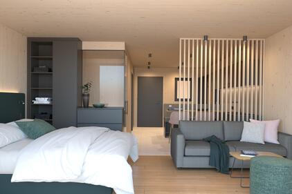 Natursuite mit Sauna im Dolomitenhof Tristach