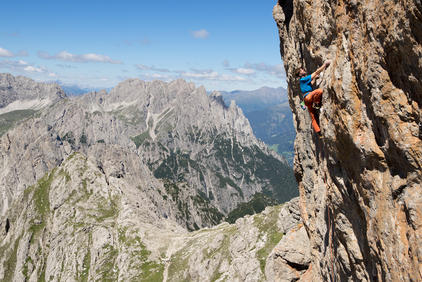 Climbing on the Laserz | © TVB Osttirol / Michael Meisl