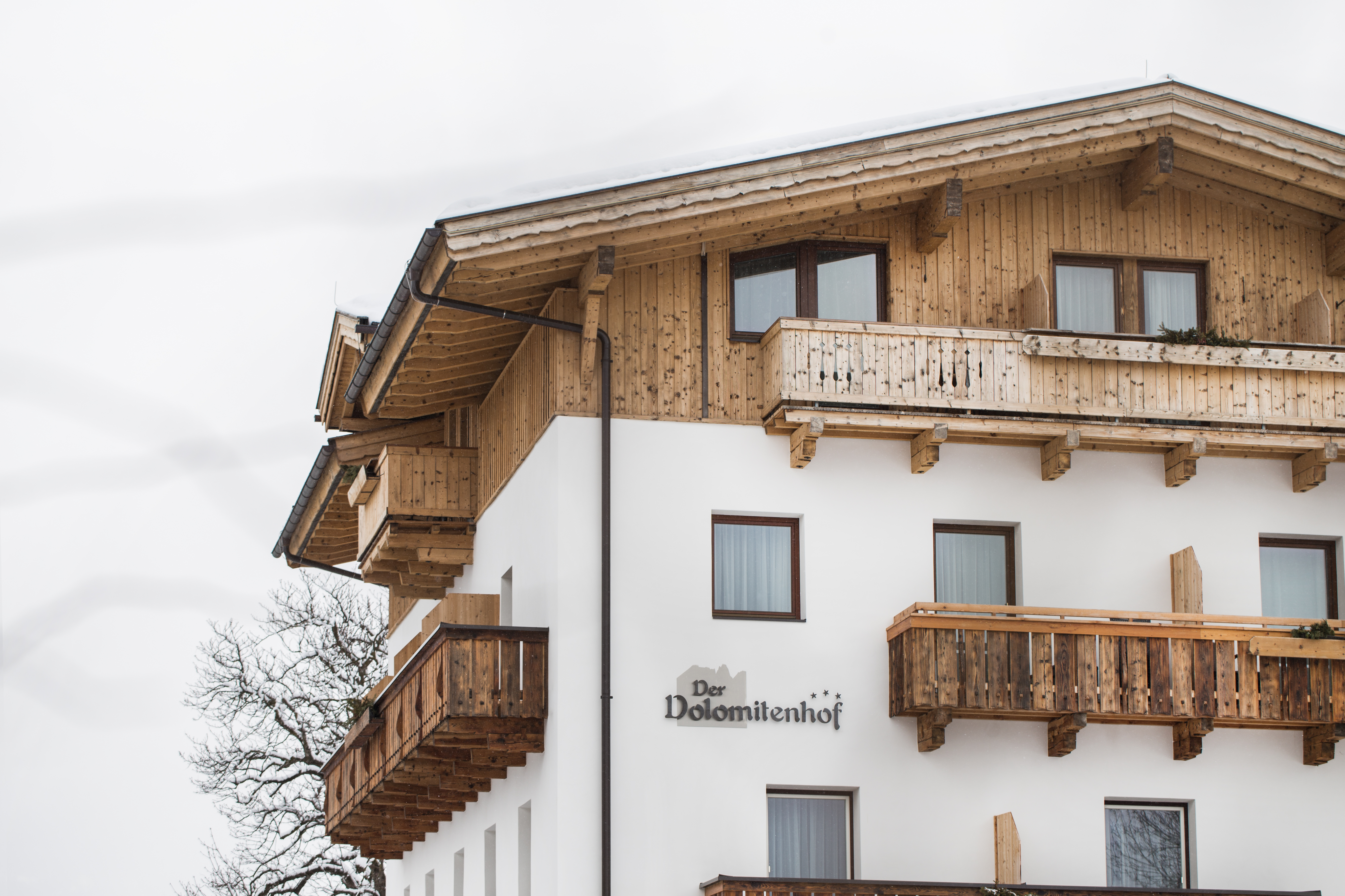 Der Dolomitenhof im Winter